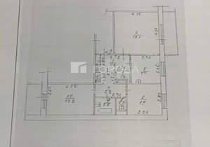 3-к квартира, вторичка, 62м2, 3/9 этаж