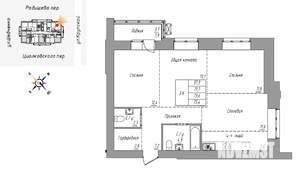 3-к квартира, строящийся дом, 75м2, 2/16 этаж