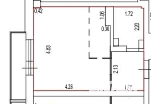 Студия квартира, вторичка, 27м2, 15/17 этаж