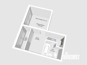 1-к квартира, вторичка, 34м2, 9/17 этаж
