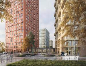 2-к квартира, строящийся дом, 49м2, 22/23 этаж