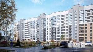 3-к квартира, строящийся дом, 65м2, 1/10 этаж