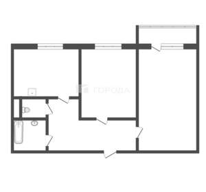 2-к квартира, вторичка, 57м2, 4/10 этаж