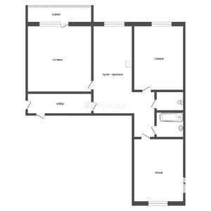 4-к квартира, вторичка, 85м2, 3/9 этаж