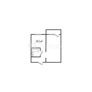 1-к квартира, вторичка, 29м2, 2/9 этаж