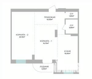 2-к квартира, вторичка, 72м2, 4/7 этаж