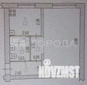1-к квартира, вторичка, 30м2, 1/3 этаж