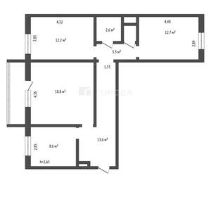 3-к квартира, вторичка, 73м2, 6/10 этаж
