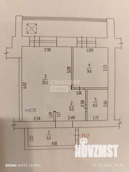 1-к квартира, вторичка, 47м2, 7/15 этаж