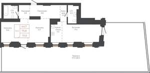 3-к квартира, вторичка, 111м2, 18/27 этаж