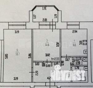 2-к квартира, вторичка, 53м2, 4/6 этаж